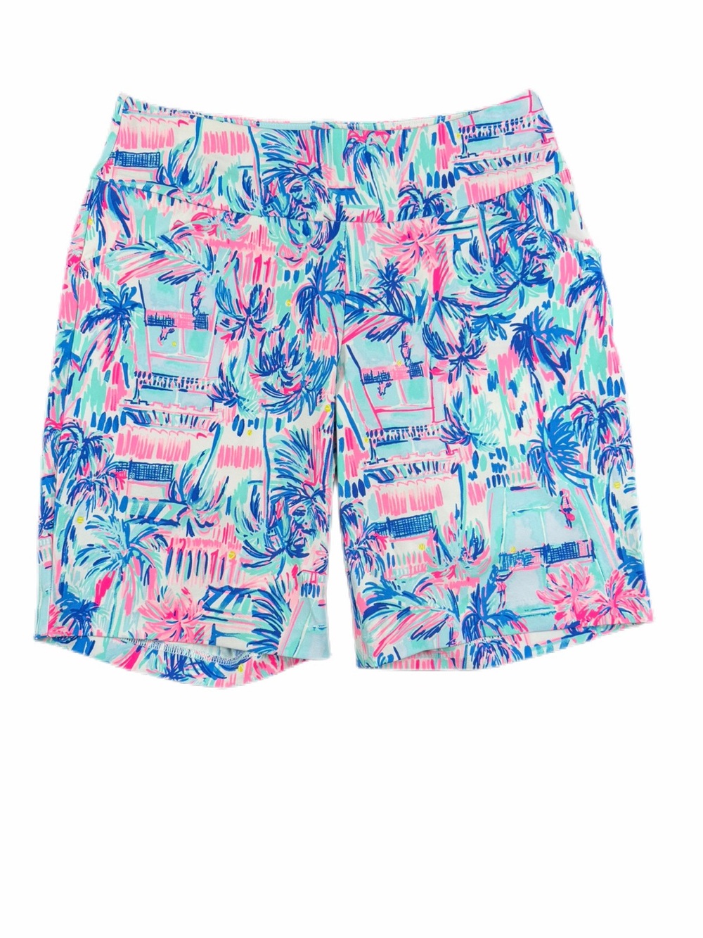 LILLY PULITZER Ravello Blue Perfect Match 9’’ Reid Shorts - 6